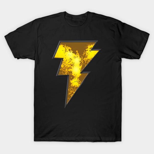 BLACK ADAM - Glow T-Shirt by KERZILLA